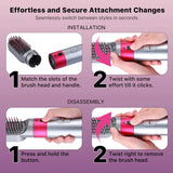 Roykin 5-in-1 Blow Dryer Hair Brush and Styling Kit