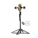 MyBat Pro FollowMe Face Tracking Tripod with Dual Ring Lights – Black