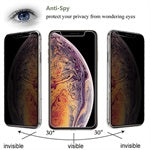 Protector de pantalla de vidrio templado MyBat Privacy (2.5D) para Apple iPhone 11 Pro Max / XS Max - Humo transparente