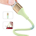 EcoBlvd LifeVine Mfi USB-A to Lightning Cable (L=6 FT) - Green