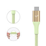 EcoBlvd LifeVine USB-C to USB-C Cable (L=6 FT) - Green