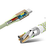 EcoBlvd LifeVine USB-C to USB-C Cable (L=6 FT) - Green