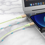 EcoBlvd LifeVine Mfi USB-C to Lightning Cable (L=6 FT) - Green