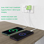 EcoBlvd PowerPlant Dual Port Wall Charger (Power Delivery & QC3.0)(30W) - Green