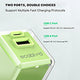 EcoBlvd PowerPlant Dual Port Wall Charger (Power Delivery & QC3.0)(30W) - Green