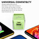 EcoBlvd PowerPlant Dual Port Wall Charger (Power Delivery & QC3.0)(30W) - Green