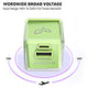 EcoBlvd PowerPlant Dual Port Wall Charger (Power Delivery & QC3.0)(30W) - Green