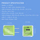 EcoBlvd PowerPlant Dual Port Wall Charger (Power Delivery & QC3.0)(30W) - Green