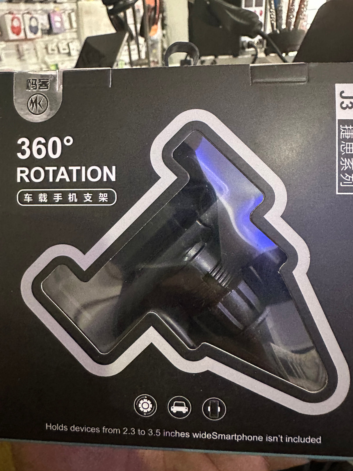 MARCA SOPORTE PARA COCHE 360 ROTACIÓN J3