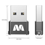 ADAPTADOR USB-C PARA USB-A-PRETO