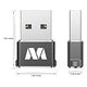 ADAPTADOR USB-C PARA USB-A-PRETO