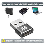 ADAPTADOR USB-C PARA USB-A-PRETO