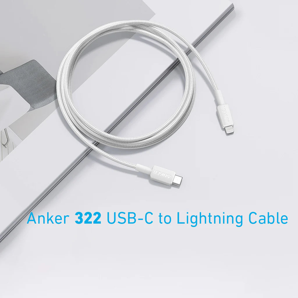 Anker 322 Braided USB-C To Lightning 10' Cable