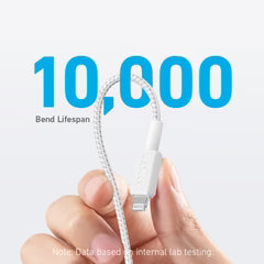 Anker 322 Braided USB-C To Lightning 10' Cable