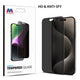 MyBat Privacy Tempered Glass Screen Protector (2.5D) for Apple iPhone 15 Pro (6.1) - Clear