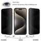 MyBat Privacy Tempered Glass Screen Protector (2.5D) for Apple iPhone 15 Pro (6.1) - Clear