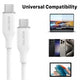 MyBat Pro USB-C to USB-C Liquid Silicone Cable (L=6 FT) - White