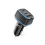 Carregador de parede 20 W tipo C PD QC+ USB A com cabo LTNG de 3 pés