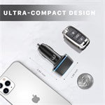 Carregador de parede 20 W tipo C PD QC+ USB A com cabo LTNG de 3 pés