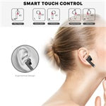Fones de ouvido sem fio MyBat Pro Serene True com estojo de carregamento - preto