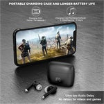 Fones de ouvido sem fio MyBat Pro Serene True com estojo de carregamento - preto
