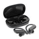 Fones de ouvido MyBat Pro Glide True Wireless Earhooks com estojo de carregamento - preto
