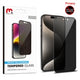 MyBat Pro Privacy Full Coverage Tempered Glass Screen Protector for Apple iPhone 15 Pro Max (6.7) - Black