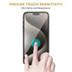 MyBat Pro QuickGuard Tempered Glass Screen Protector w/ Installation Tray for Apple iPhone 15 Pro (6.1) - Black
