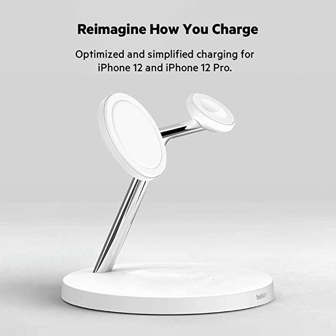 BELKIN 3-IN-1 WIRELESS CHARGER-WHITE : 15W