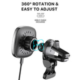 MyBat Pro MagSafe Vent Car Charging Mount - Black