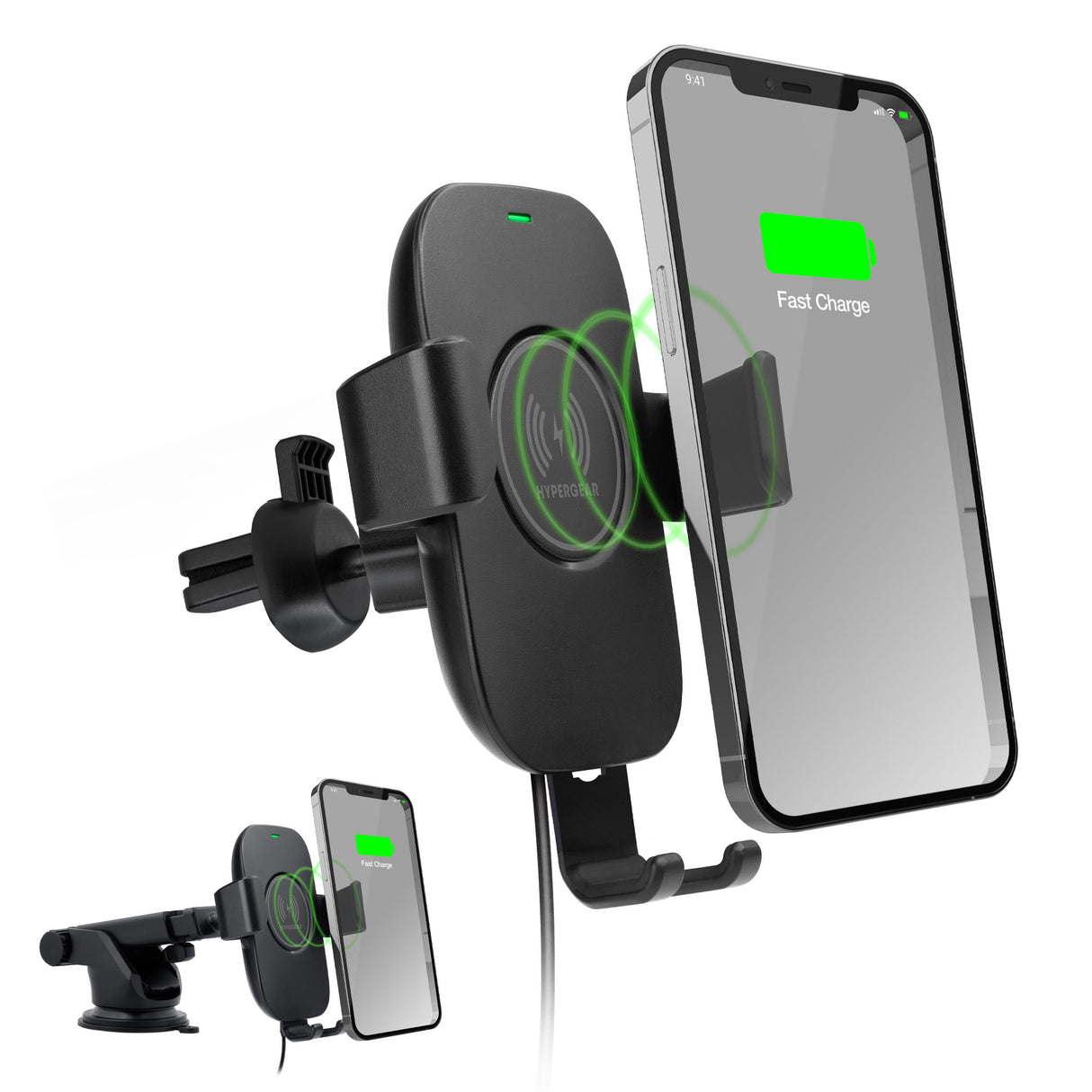 Gravity 15W Wireless Fast Charge Mount preto