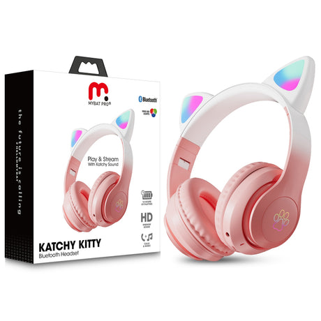 Fone de ouvido Bluetooth infantil MyBat Pro Katchy Kitty