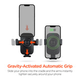 Gravity 15W Wireless Fast Charge Mount preto