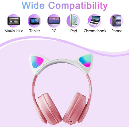 Fone de ouvido Bluetooth infantil MyBat Pro Katchy Kitty