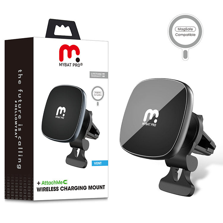 MyBat Pro MagSafe Vent Car Charging Mount - Black