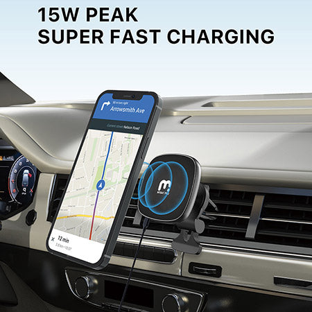 MyBat Pro MagSafe Vent Car Charging Mount - Black