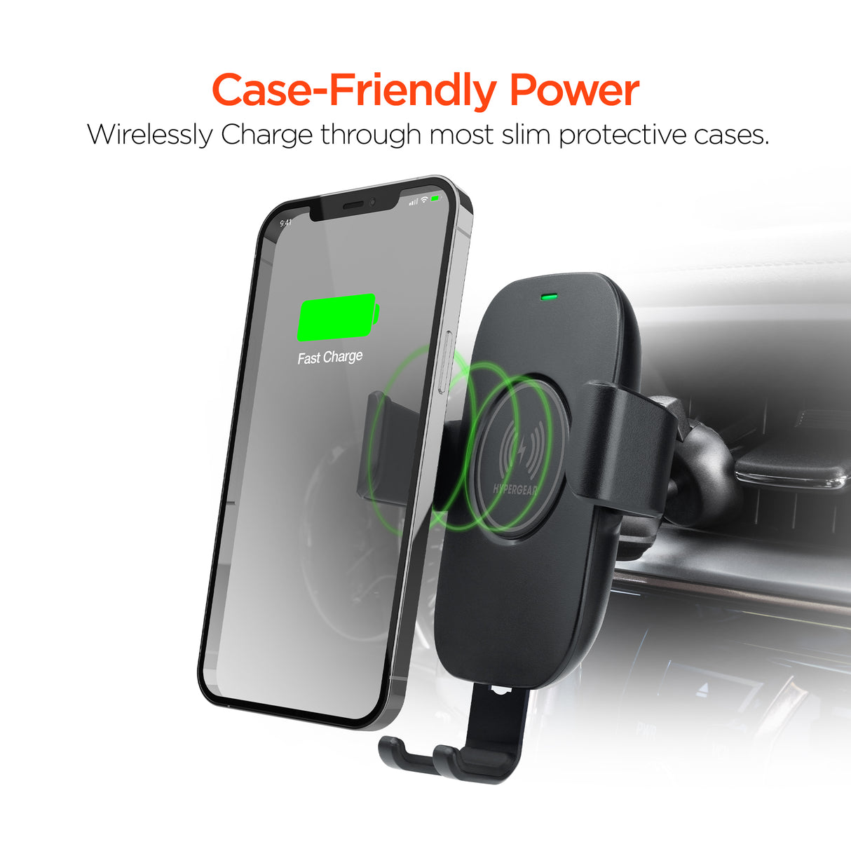 Gravity 15W Wireless Fast Charge Mount Black